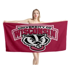 Wisconsin Badgers NCAA Beach Towel
