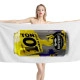 10 Ton Oatmeal Stout White Beach Towel - Image 1