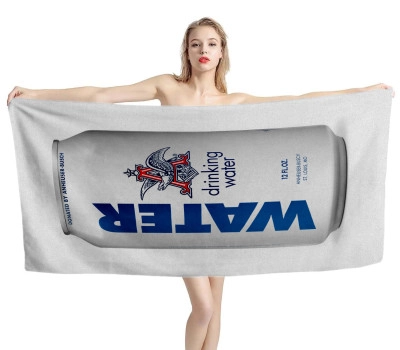 Anheuser-Busch Can Beer Beach Towel