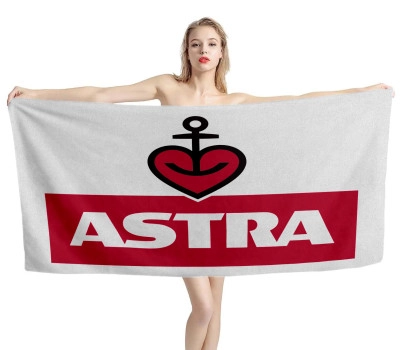 Astra Beer White Beach Towel