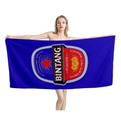Bintang Beer Blue Beach Towel