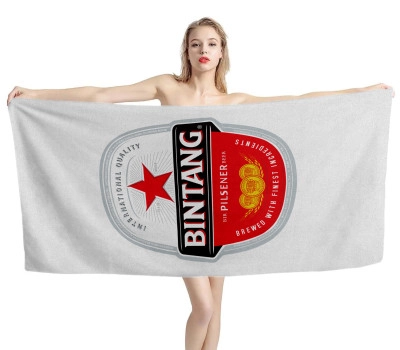 Bintang Beer White Beach Towel