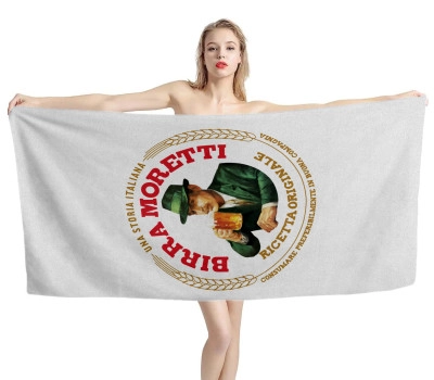 Birra Moretti Beer White Beach Towel