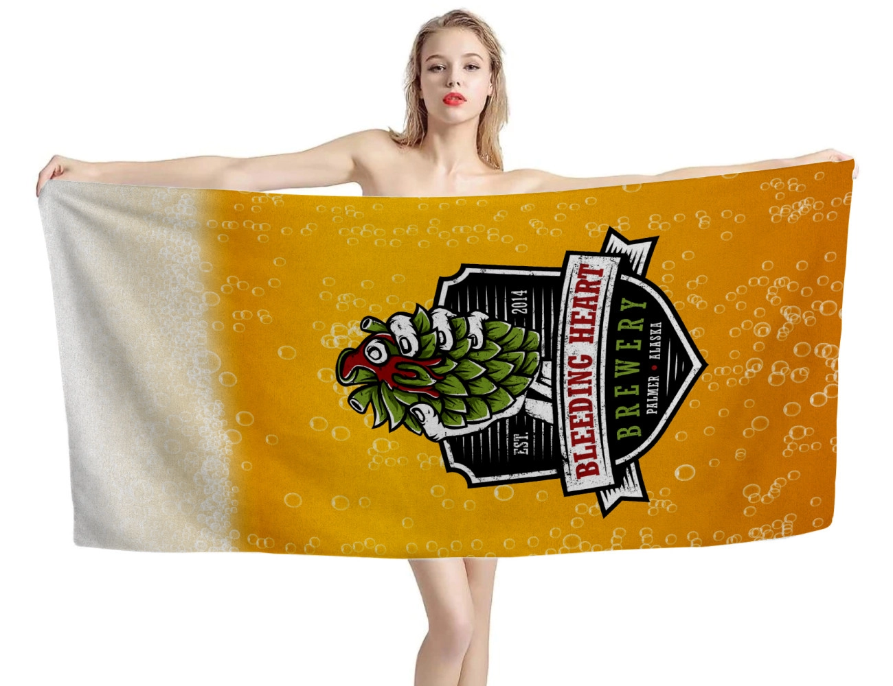 Bleeding Beer Beach Towel