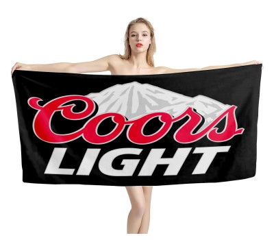 Coors Light Beer Schwarz Strandtücher