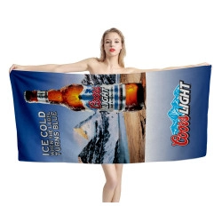 Coors Light Bottle Beer Beach Towel