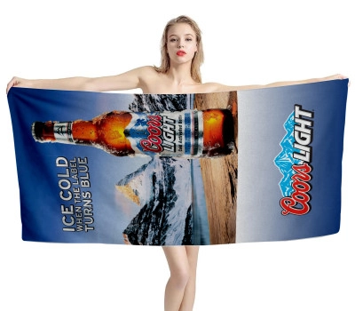 Coors Light Bottle Beer Beach Towel