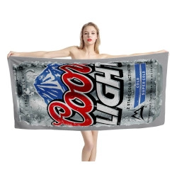 Coors Light Can Beer Beach Towel
