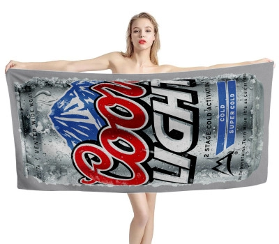 Coors Light Can Beer Beach Towel
