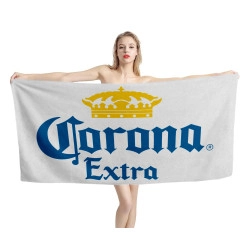 Corona Extra Beer White Beach Towel