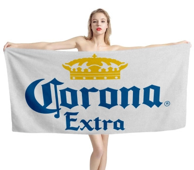 Corona Extra Beer White Beach Towel