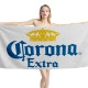 Corona Extra Beer White Beach Towel - Image 1