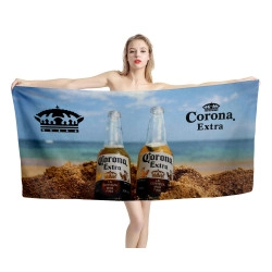 Corona Extra Bottle Beach Towel
