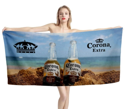 Corona Extra Bottle Beach Towel