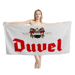 Duvel Beer White Beach Towel