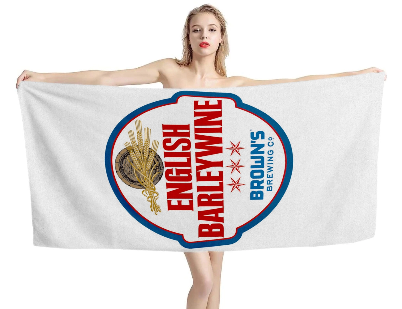 English Barleywine White Beer Beach Towel
