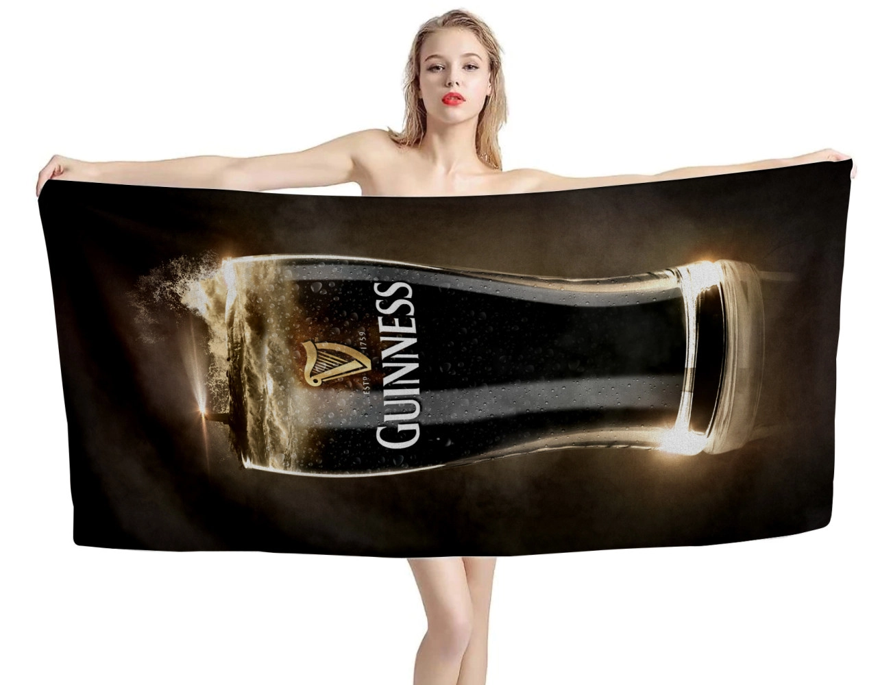 Guinness Glasses Strandtuch