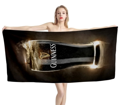 Guinness Glasses Beach Towel