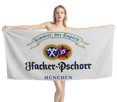 Hacker Pschorr himmel der Bayern Beer White Beach Towel
