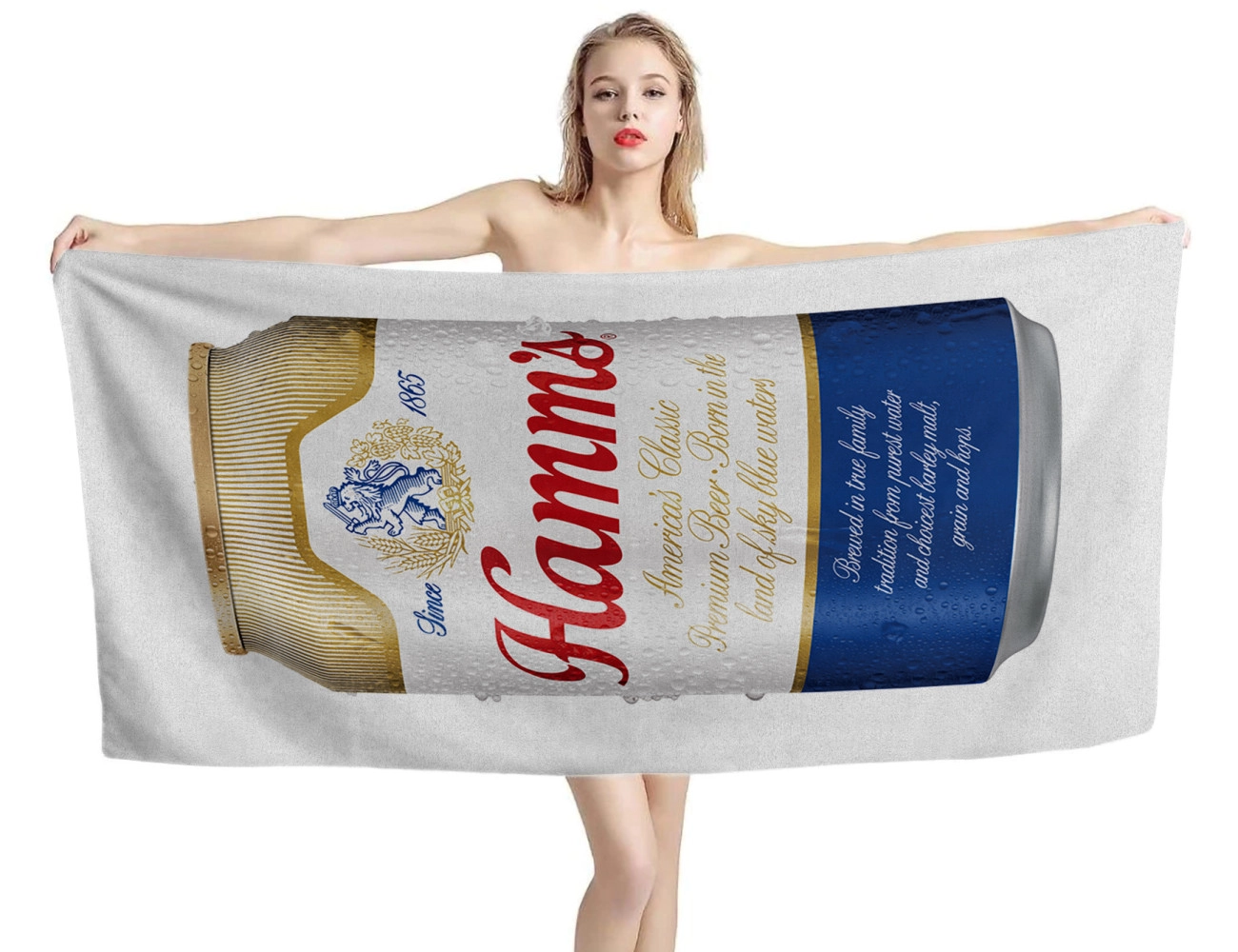 Hamms Can Bier Strandtücher