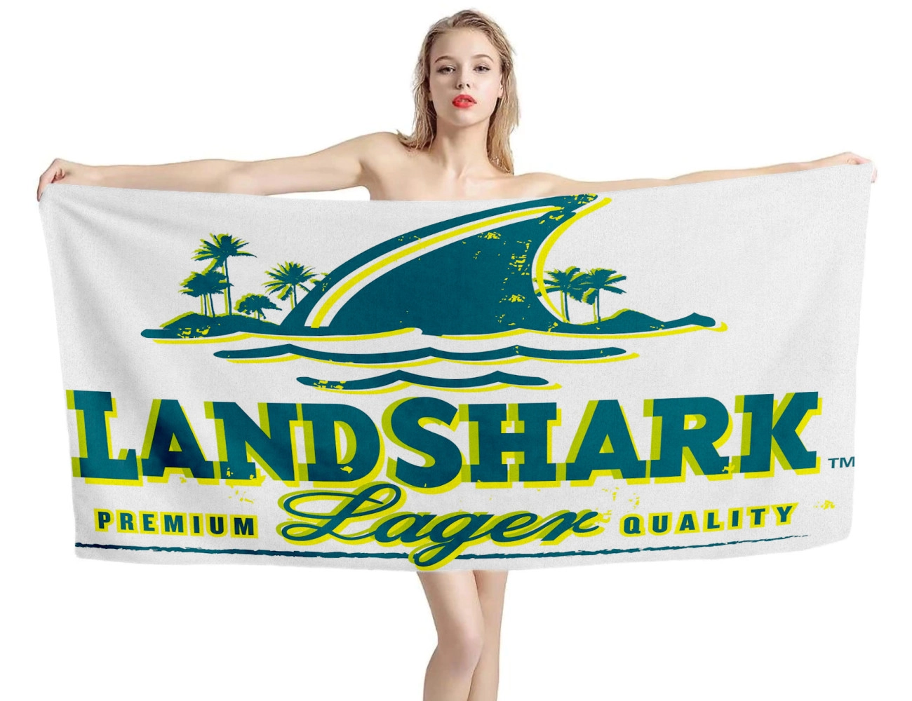 Landshark Lager Bier Logo Strandtücher