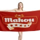 Mahou Beer Red Beach Towel - Image 1