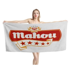 Mahou Beer White Beach Towel