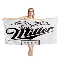 Miller Beer Weiß Beach Towel