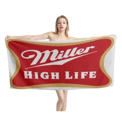 Miller High Life Red Beach Towel