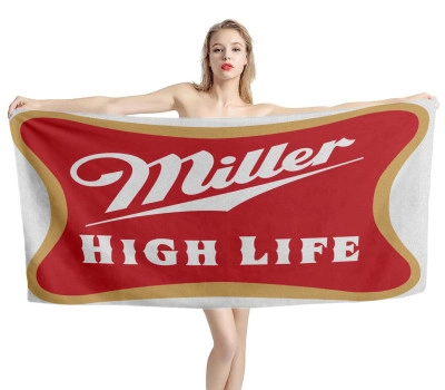 Miller High Life Red Beach Towel