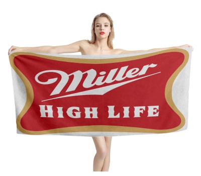Miller High Life Red Beach Towel