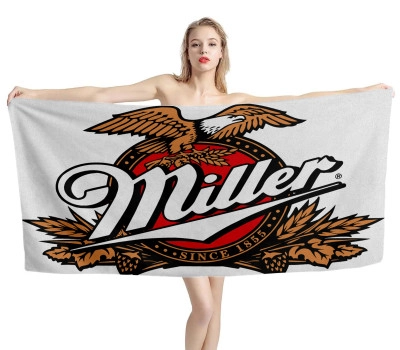 Miller Since 1855 White Beach Towel