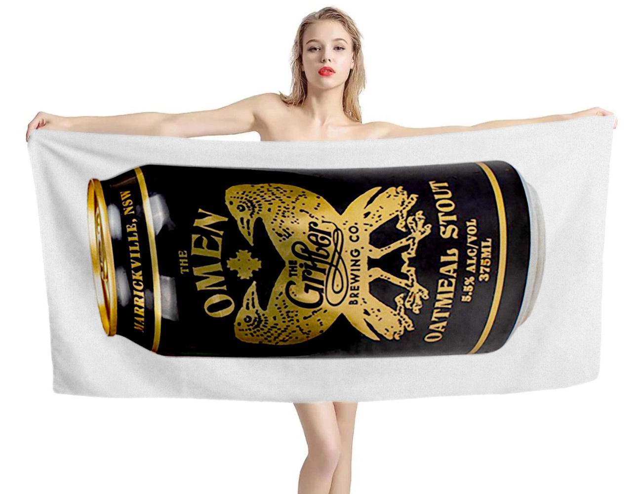 The Omen Oatmeal Stout Can Bier Strandtücher