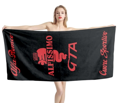 Alfa Romeo Alfissimo GTA Cuore Sportivo Beach Towel