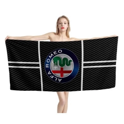 Alfa Romeo Carbon Black Beach Towel