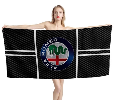 Alfa Romeo Carbon Black Beach Towel