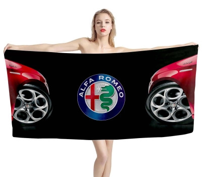 Alfa Romeo Sprint Black Beach Towel