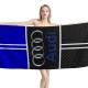 Audi Carbon Blue Beach Towel - Image 1