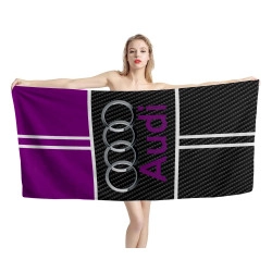Audi Carbon Lila Strandtuch