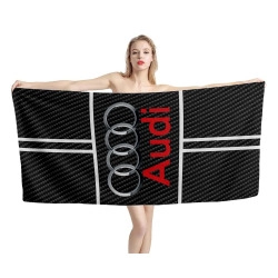 Audi Carbon Black Beach Towel