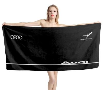 Audi Black Beach Towel