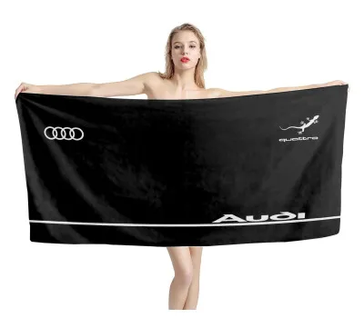 Audi Black Beach Towel