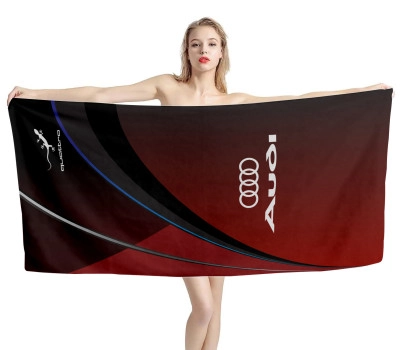 Audi Black-Red Beach Towel