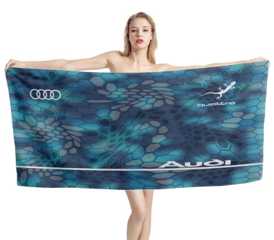 Audi Blue Hexa Beach Towel