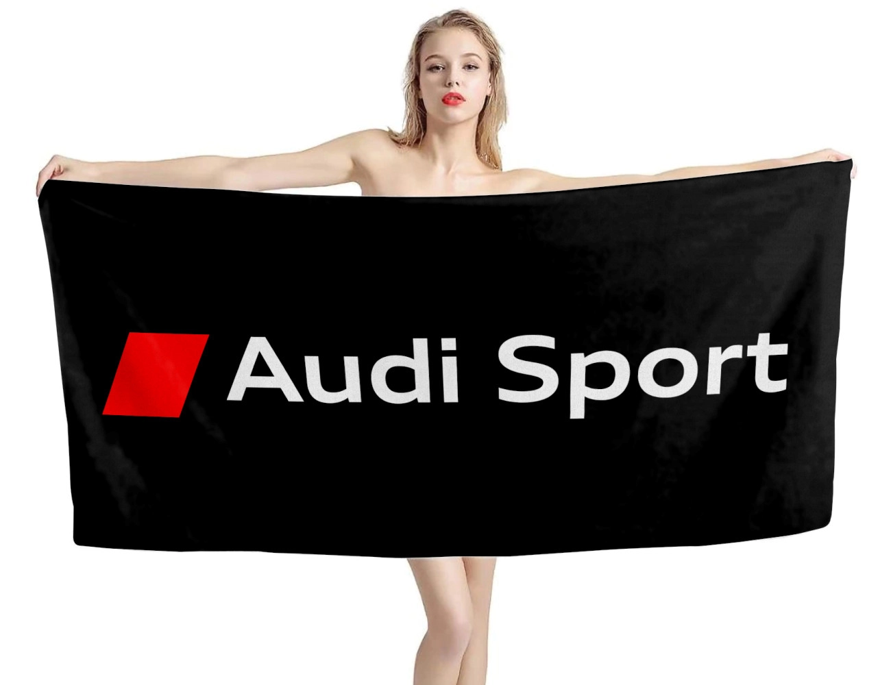 Audi Sport Black Beach Towel, Audi--Sport--1