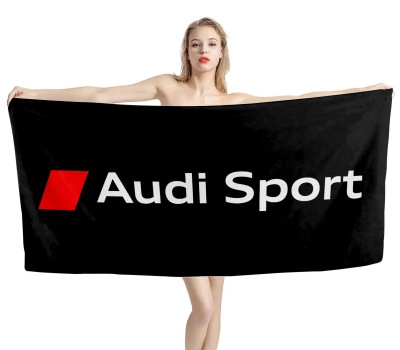 Audi Sport Black Beach Towel