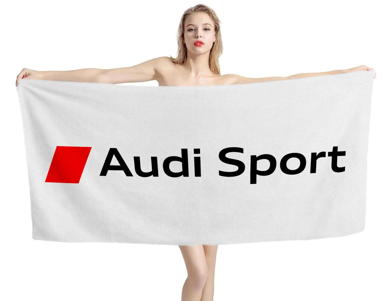 Audi Sport Weiß Strandtücher, Audi--Sport--2