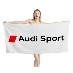 Audi Sport White Beach Towel