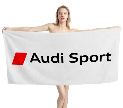 Audi Sport White Beach Towel
