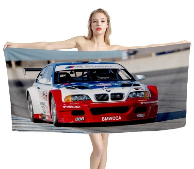 2001 BMW M3 GTR Beach Towel